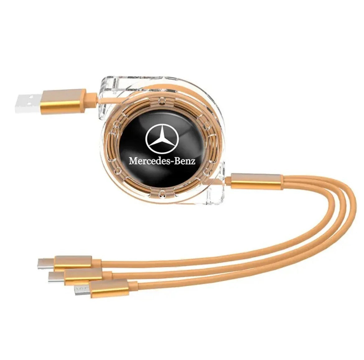 3 in 1 Car Interior Quick Charger USB Data Cable